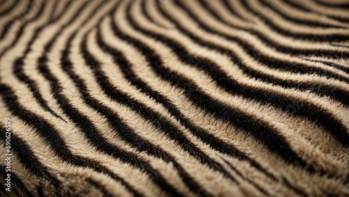 Close-Up of Zebra s Striped Pattern