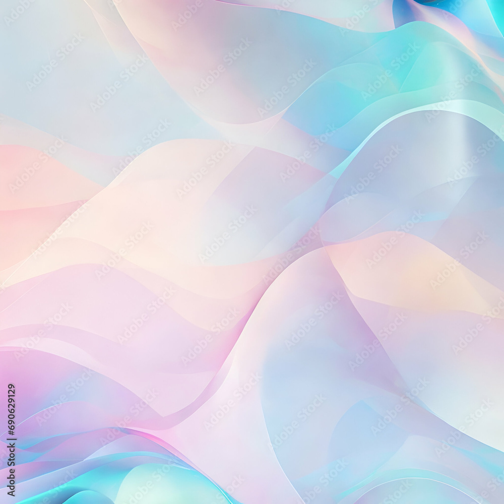 Fototapeta premium Holographic Abstract colorful background with waves