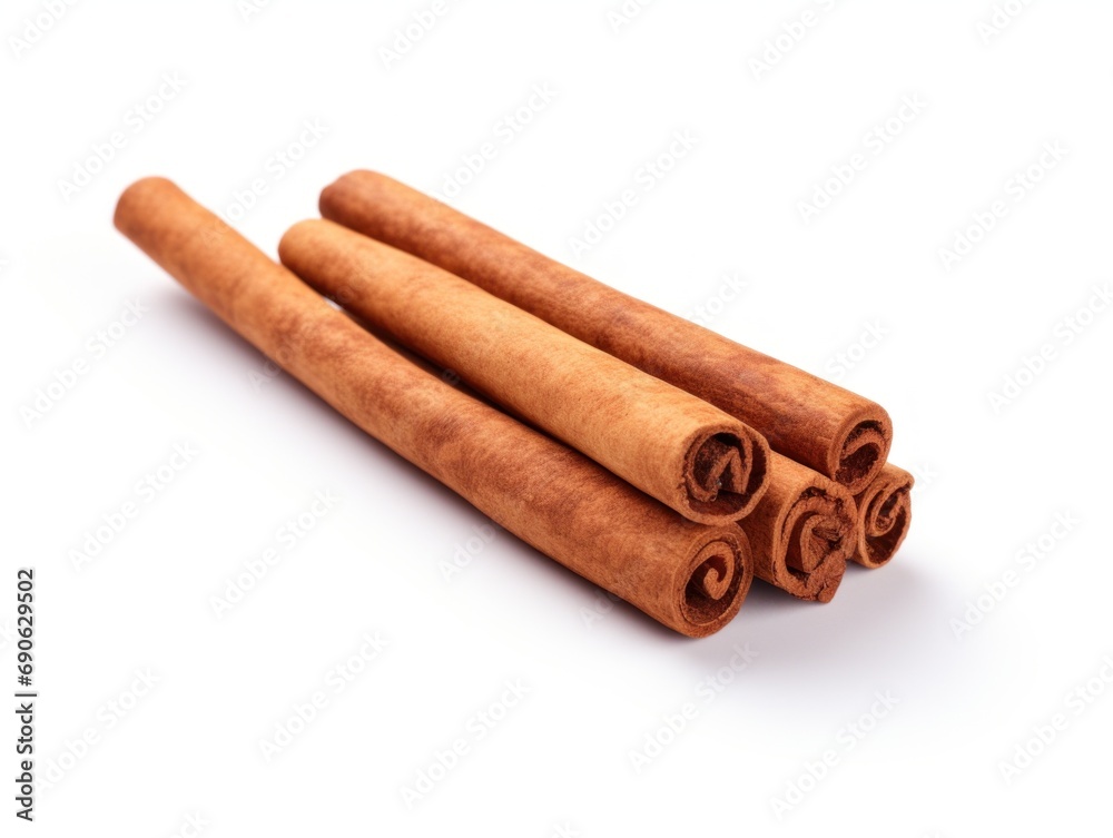 Cinnamon isolated on white background