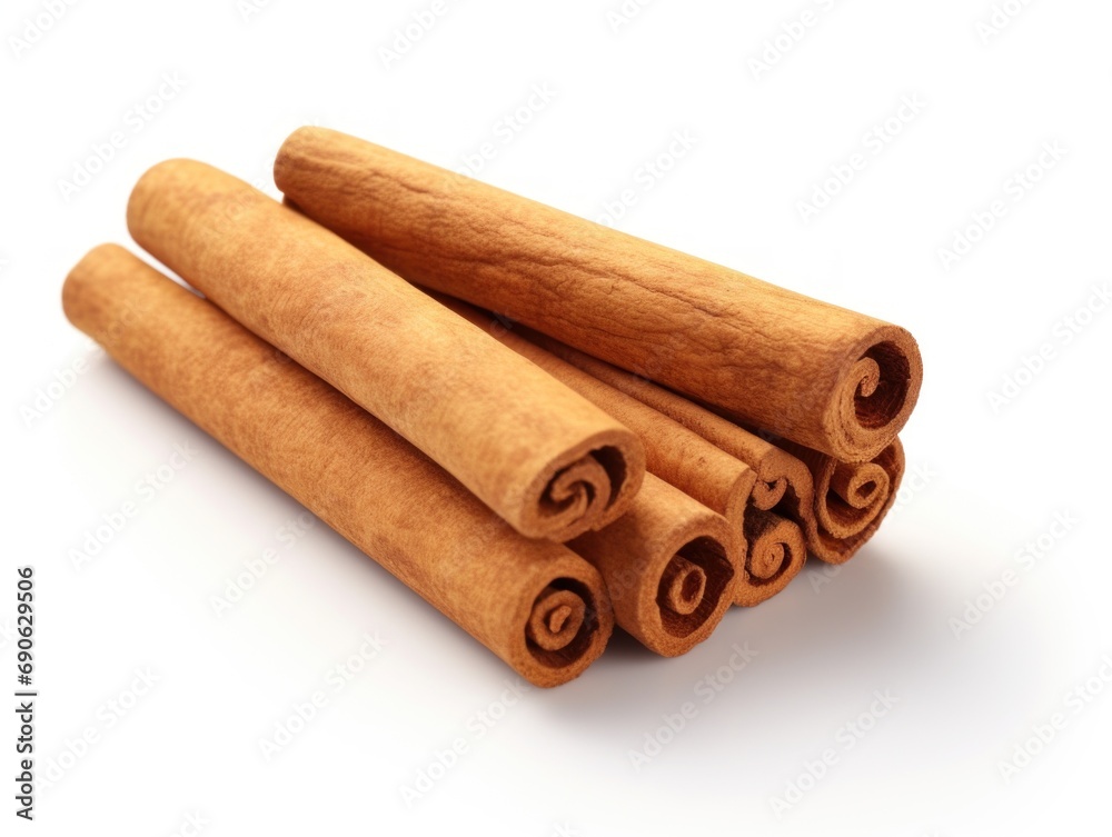 Cinnamon isolated on white background Cinnamon isolated on white background