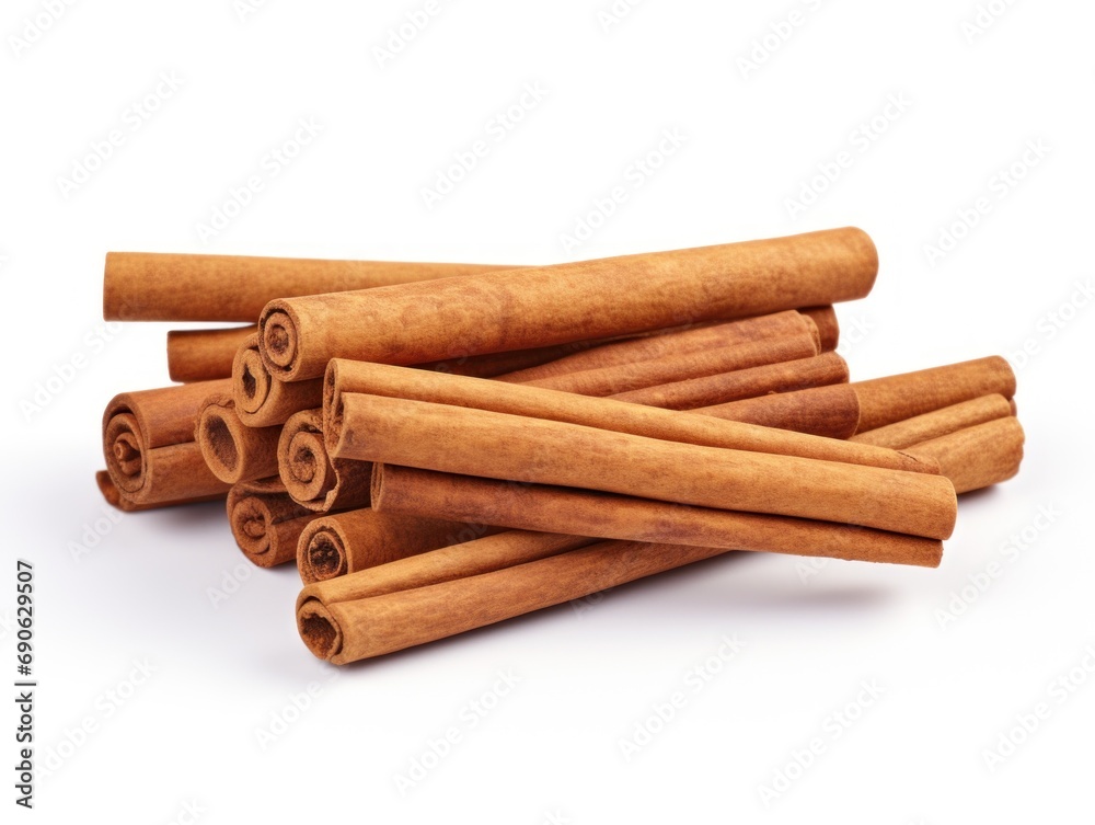 Cinnamon isolated on white background Cinnamon isolated on white background