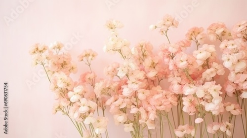 Peach Fuzz color of the year 2024 floral background. New 2024 trending Peach Fuzz color. Colour trend palette. .
