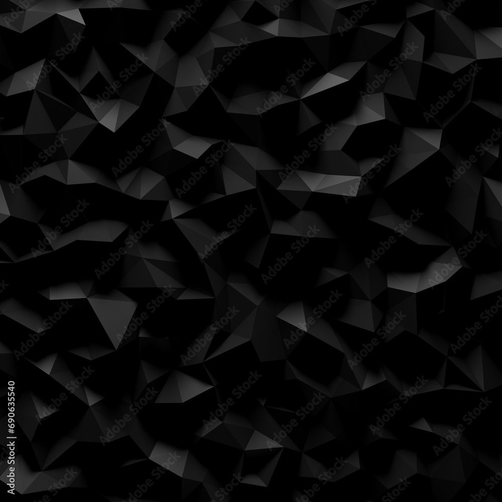 Abstract triangle Low Polygon background wallpaper texture 3d render	
