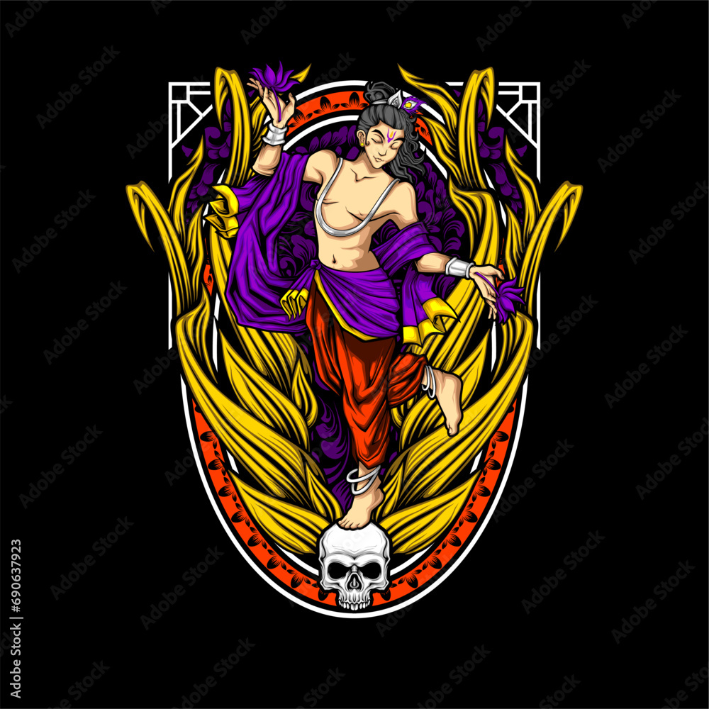 Krishna vector illustration Krishna vector illustration