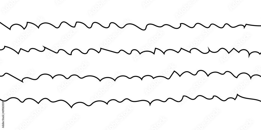 Abstract wave background. waves line set. waves collection vector.	