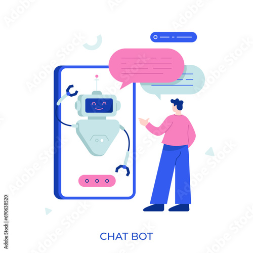 Flat Character Business Concept