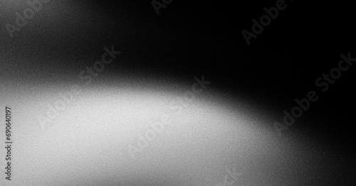 Fototapeta Naklejka Na Ścianę i Meble -  Black white grainy textured dark banner poster gray black backdrop header cover design