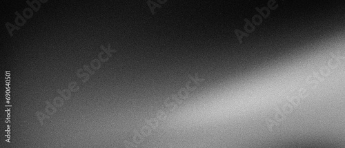 Black white grainy background noise texture grunge gradient banner header, abstract poster cover backdrop design photo
