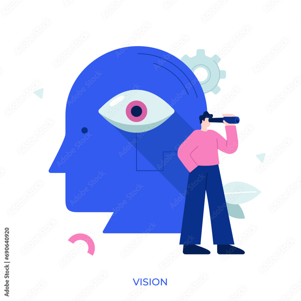 Obraz premium Flat Character Business Concept