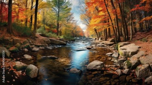 Golden Autumn Vibes  Scenic Landscape for Desktop Wallpaper and Backdrop