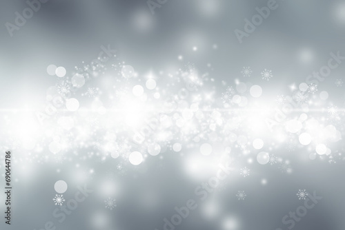 white flake flare blur abstract background. snow bokeh christmas blurred beautiful shiny Christmas lights.