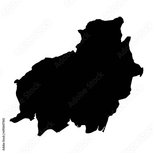 Central Kalimantan province map, administrative division of Indonesia. Vector illustration. photo
