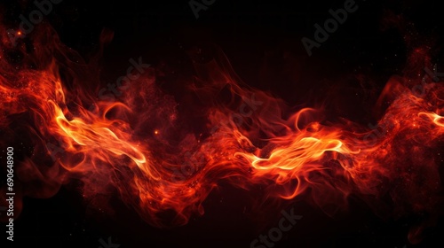 red fiery abstract flames background.