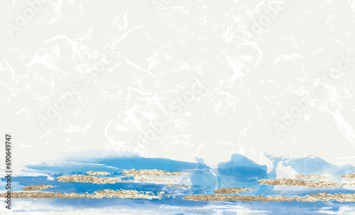 和風柄　背景　筆タッチ　イラスト背景
