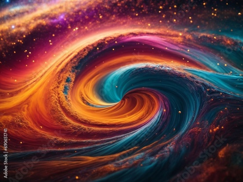 Colorful Swirl in Space