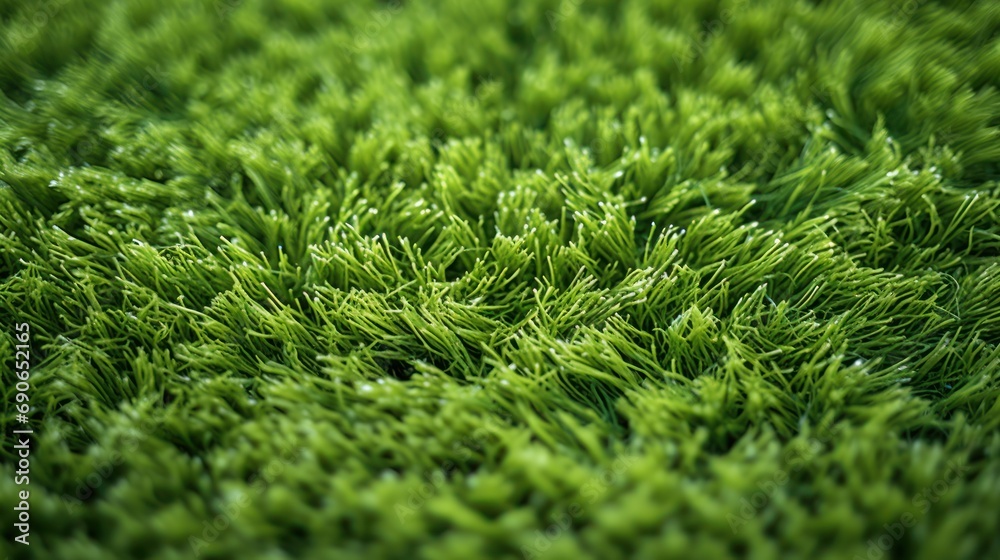 top view of artificial grass