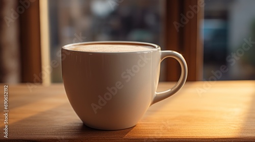 Vintage coffee cup on black background Copy space