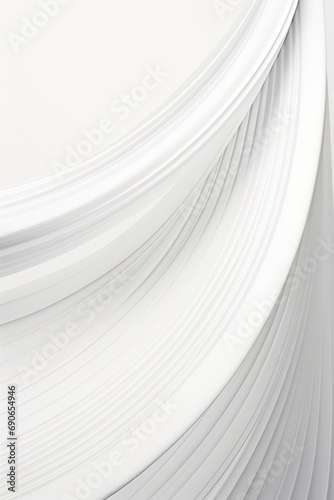 Whirling minimalistic lines in varying thicknesses of white background