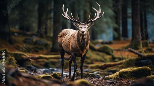 An elk is strolling through the forest © Shabnam