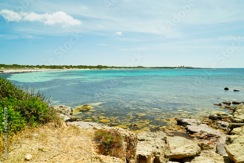 Spiaggia e mare cristallino dell isola di Sant Antioco. Sardegna  Italia