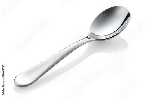Baby spoon isolated on white background