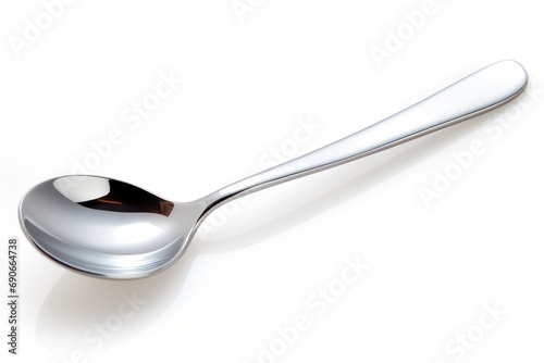 Baby spoon isolated on white background