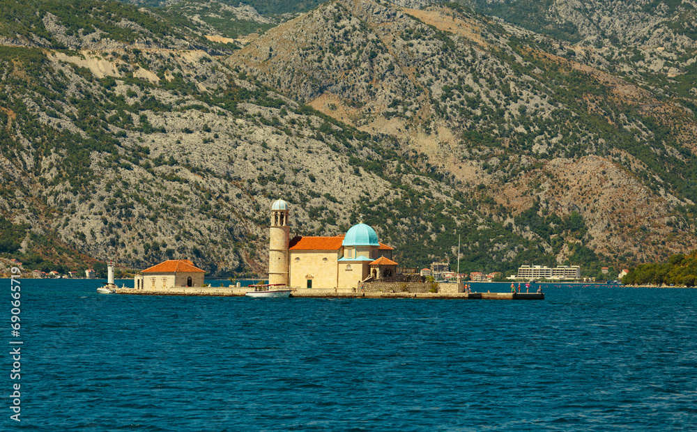 Our Lady of the Rocks monastery Perast Bay of Kotor