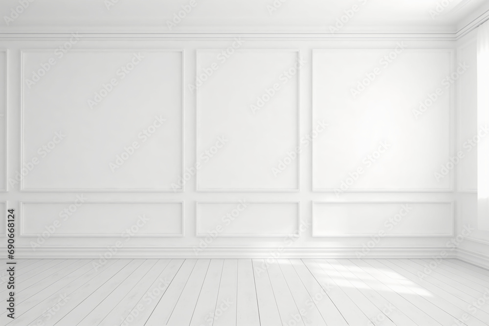 white empty wall, ai generative white empty wall, ai generative