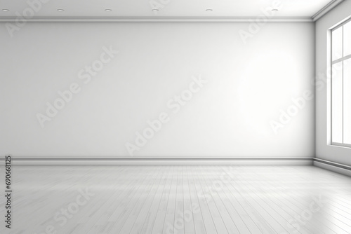 white empty wall, ai generative © 성우 양