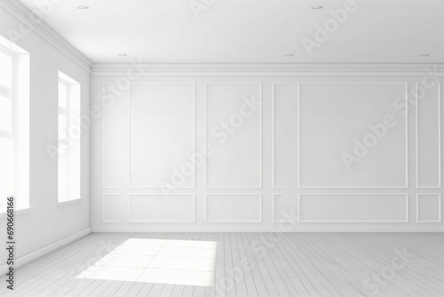 white empty wall  ai generative