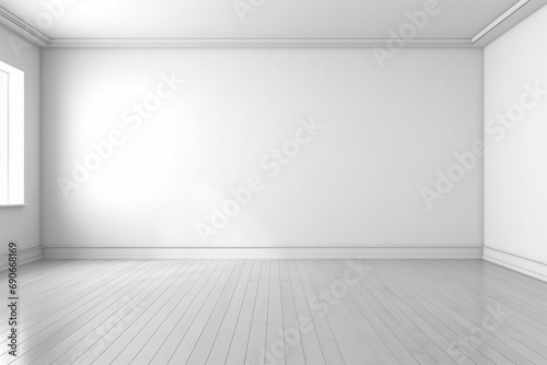 white empty wall, ai generative © 성우 양