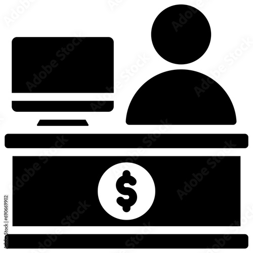 Bank Clerk Icon