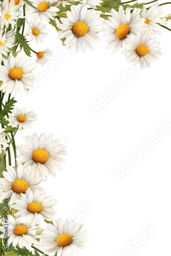 Daisy Chain Border Frame isolated on white © GalleryGlider