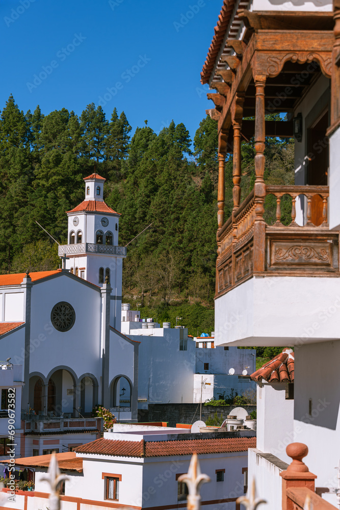 The Church In Beautiful White Village Fontanales