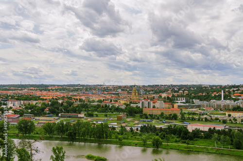 View of the Prague city