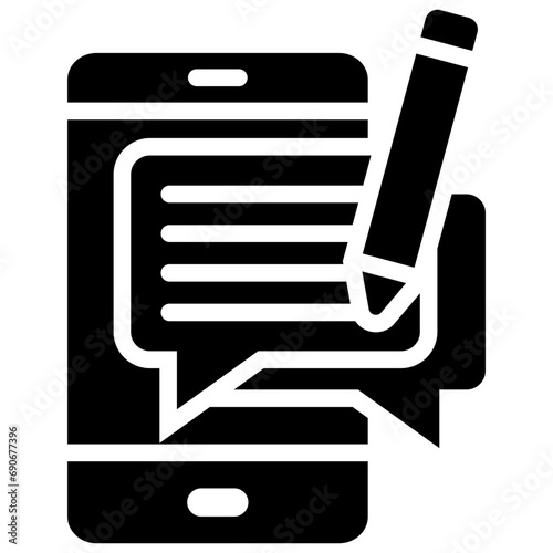 Speech Writing Icon