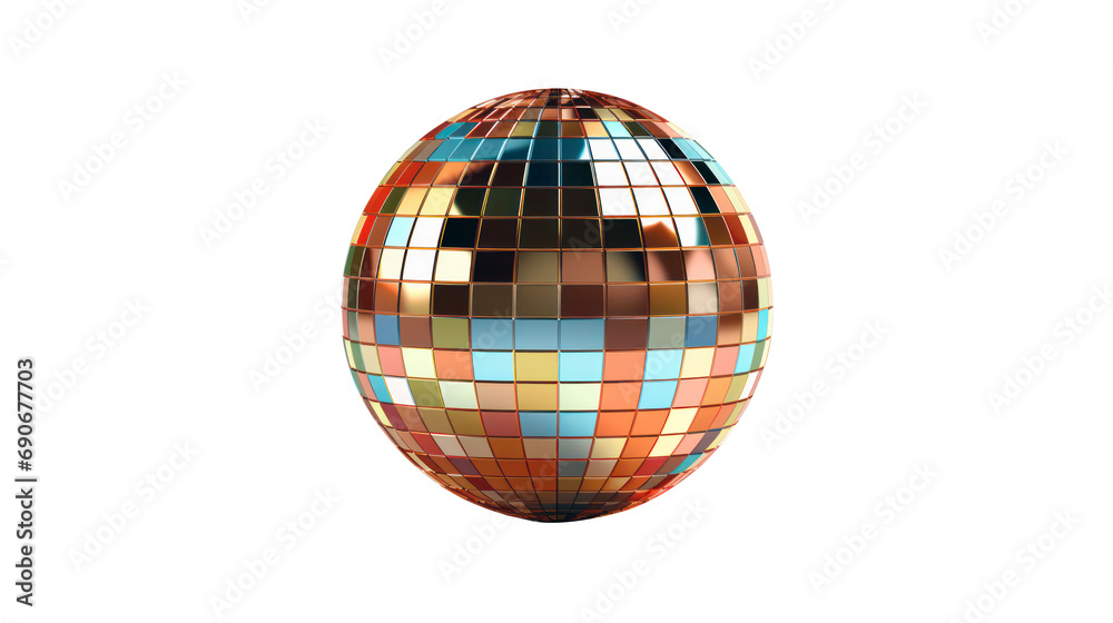 Fototapeta premium Colorful Disco ball multi-colored party nightlife rainbow 