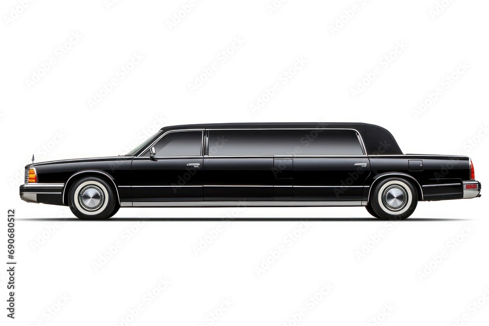 Limousine isolated on white background 