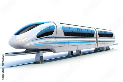 Monorail isolated on white background