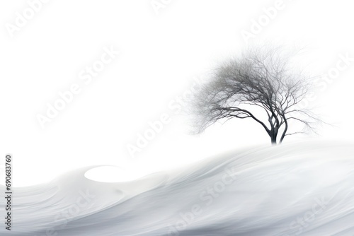North Wind isolated on white background  photo