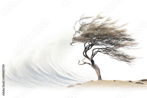 North Wind isolated on white background  photo