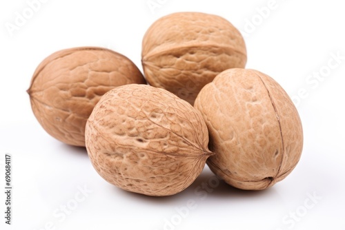Nutmeg isolated on white background 