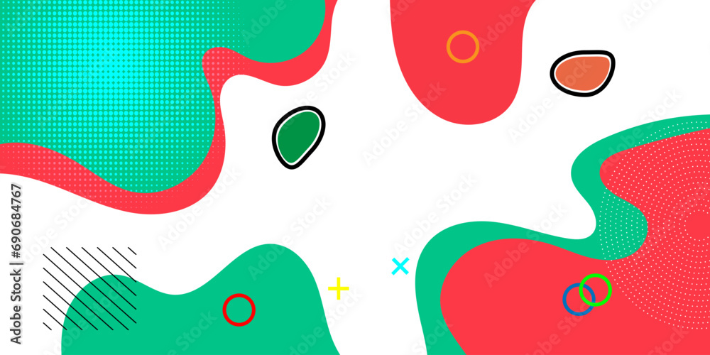 Abstract pop art background with wave pattern, Vector creative pattern texture, Color wave template and presentation design.