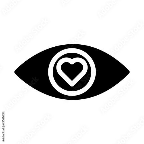 in love glyph icon photo