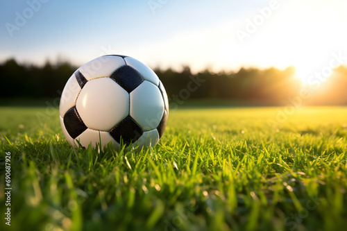 soccer ball on the field - Ai Generated