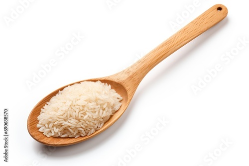 Rice paddle isolated on white background
