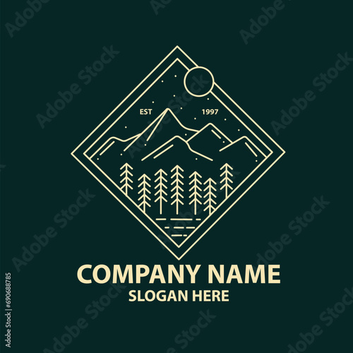 TRAVELLING ADVENTURE LOGO VECTOR ILLUSTRATION