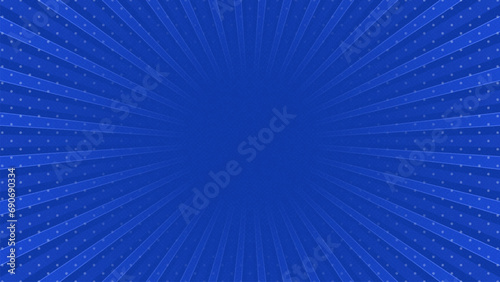 Dark blue sun rays retro with paper texture background. Abstract burst sun rays pattern design. Vector illustration