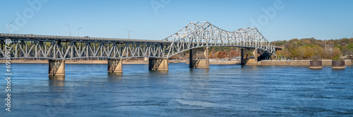 O'Neal Bridge over the Tennessee River in Florence, Alabama - fall scenery
