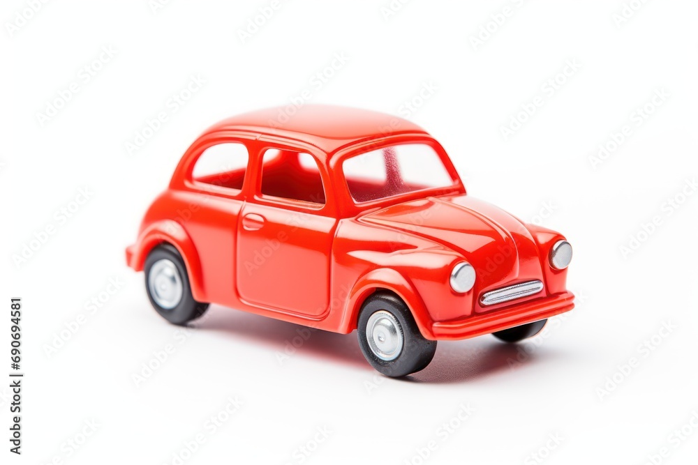 Toy car isolated on white background 